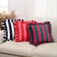 Cross-border ins Korean striped Dutch velvet ruffled skirt pillow, home fabric American sofa decorative pillow cover Cross-border ins Korean striped Dutch velvet ruffled skirt pillow, home fabric American sofa decorative pillow cover