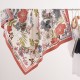 2025 spring and summer new silk scarves, wholesale, plant-patterned, 90s silk square scarves, French vintage scarves. Large Square Scarf for Women