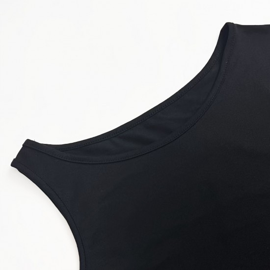 Export leopard print, versatile, slim-fitting tube top, 2025 summer new, busty, slim, backless, sexy sleeveless top