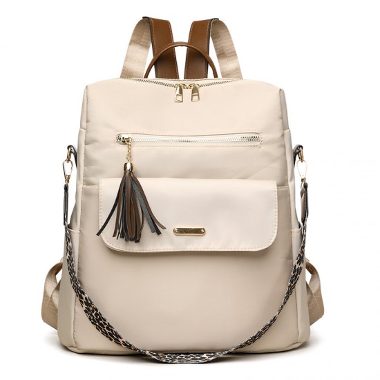 New Women's Casual Oxford Backpack with Tassels Retro British-style contrasting multifunctional backpack New Women's Casual Oxford Backpack with Tassels Retro British-style contrasting multifunctional backpack