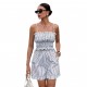 Cross-border European and American women's clothing: 2025 spring/summer stylish striped short top and bottom set. Cross-border European and American women's clothing: 2025 spring/summer stylish striped short top and bottom set.
