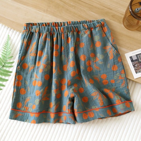 Women's Japanese-Style Spring and Autumn Pajamas, Spring and Autumn Pure Cotton Gauze Double-Layer Crepe, Summer Thin Long-Sleeved Cardigan, All-Cotton Homewear Set Women's Japanese-Style Spring and Autumn Pajamas, Spring and Autumn Pure Cotton Gauze Double-Layer Crepe, Summer Thin Long-Sleeved Cardigan, All-Cotton Homewear Set