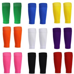 Men's long football shin guards and socks. Anti-friction calf protection for soccer socks