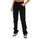 European and American Fashion Foreign Trade New Cross-Border Amazon Women's Pants: Pocket-Patterned Casual Loose Mid-Rise Jeans for Women