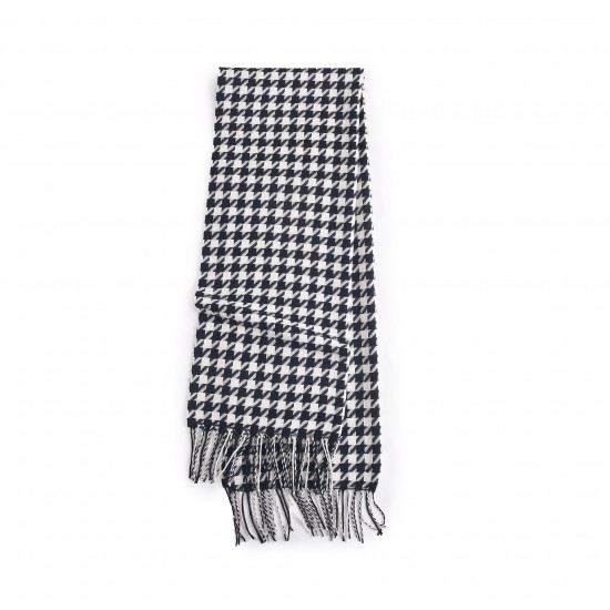 Autumn and winter Japanese couples' high-end imitation cashmere houndstooth scarf, stylish and warm, wholesale.
