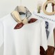 Spring and summer women's retro and stylish silk scarves, Korean-style, high-end travel neckwear, wholesale mulberry silk scarves.