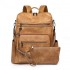 New cross-border women's PU business backpacks, large-capacity laptop backpacks, fashionable commuter bags, multi-purpose backpacks wholesale