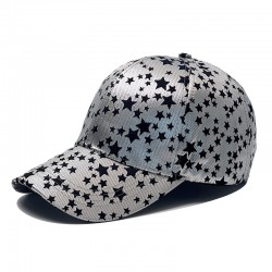 New cross-border spring and summer five-pointed star print men's and women's baseball caps, sun visors, five-pointed star print hats.