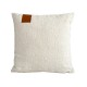 Nordic ins chenille leather label solid color pillowcase for B&B and hotel rooms, living room sofa and bed cushions.