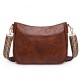 Cross-border soft leather women's commuter underarm bag, casual women's shoulder bag, large-capacity retro crossbody bag Cross-border soft leather women's commuter underarm bag, casual women's shoulder bag, large-capacity retro crossbody bag