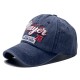 Cross-border new face-enhancing denim baseball hats for women, vintage washed and distressed sun protection embroidered baseball hats for men Cross-border new face-enhancing denim baseball hats for women, vintage washed and distressed sun protection embroidered baseball hats for men