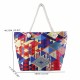 Best-selling cross-border bohemian geometric large-capacity multi-functional handheld shoulder bag, swimming storage bag, beach bag Feihong Cross-Border Three-Layer Cosmetic Bag, Large Capacity, High-Value Portable Toiletry Bag, Portable Travel Makeup Sto
