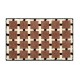 Checkerboard absorbent bathroom floor mats, non-slip bathroom entrance mats, and flocked bedroom entrance floor mats.