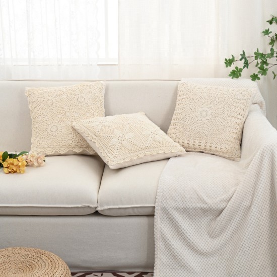 Nordic fabric home simple pillows, solid color quilted geometric diamond shape, home sofa and office pillowcases, including cores