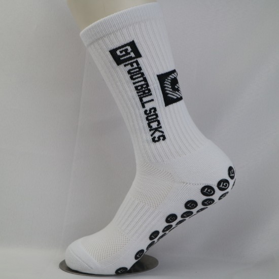 Men's sports soccer socks, rubberized non-slip training mid-calf socks with a towel sole, thickened cushioning mid-calf socks wholesale