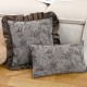 Cross-border Nordic ins black luxury British-style lambskin pillowcases for living room, sofa, and bedroom cushions. Cross-border Nordic ins black luxury British-style lambskin pillowcases for living room, sofa, and bedroom cushions.