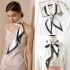 2025 spring and summer long silk scarf, luxury retro ribbon, lettered bag, polka dot neck scarf for women Small square scarf