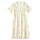 Japanese-style nightgown, women's cotton gauze, thin kimono pajamas, spring and summer, loose summer loungewear. Japanese-style nightgown, women's cotton gauze, thin kimono pajamas, spring and summer, loose summer loungewear.