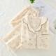 New couple's yarn-dyed shorts, men's and women's summer pure cotton double-layered gauze thin pajamas, soft shorts