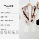 New spring and summer 90cm square scarf with Korean print, a luxurious jungle print silk scarf, a high-quality, versatile shawl for all seasons