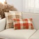 Cross-border British Nordic ins style bouclé two-tone plaid pillow, living room sofa and office lumbar support pillow cover Cross-border British Nordic ins style bouclé two-tone plaid pillow, living room sofa and office lumbar support pillow cover