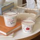 Homemade vintage Instagram high-stem glass, retro French romantic dessert cup, niche minimalist milk cup, heat-resistant. Homemade vintage Instagram high-stem glass, retro French romantic dessert cup, niche minimalist milk cup, heat-resistant.