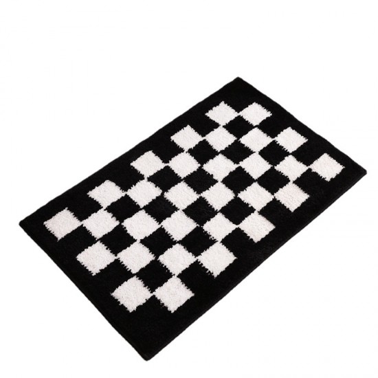 Instagram-style living room bedside rugs, modern and simple, full-length patchwork plush mats, home bedroom puzzle children's blankets
