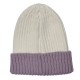 Winter colorblock earmuffs for women, cross-border brimless beanie, versatile and simple men's warm knitted hat, wholesale.
