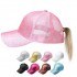 European and American cross-border mesh ponytail baseball caps. Wholesale travel logo-printed work sun hats