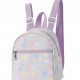 Best-selling cross-border mini women's backpack, 2024 new multi-color printed wave embroidered ribbon backpack