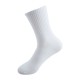 Cross-border pure white socks, ankle socks, mid-calf socks, wholesale summer thin, breathable, deodorant, sweat-wicking mesh