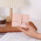 New Lovebu women's wallet, short, small, clear. New printed folding zipper and clasp multifunctional card and coin purse