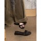 Retro wedge-heel flip-flops for women, fashionable and elegant, open-toe, high-end summer outdoor sandals.