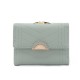 Women's Short Wallet, In-Style Niche Japanese and Korean Style, Fresh and Luxurious Tri-Fold Bag, Multiple Card Slots, Folding Preppy Style Coin Purse