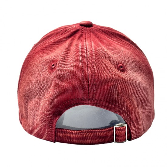 American Retro Distressed Baseball Cap for Women, All-Season Versatile Wide-Brim Ripped Baseball Cap, Outdoor Curved-Brim Sunshade Hat for Men