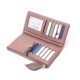 New cross-border women's long wallet, Korean style, fresh and simple, zippered and clasp, multifunctional, large capacity, clutch, coin purse.
