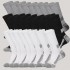 Amazon cross-border men's socks, plus-size, men's basketball mid-calf socks for export, best-selling in black, white, and gray.