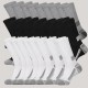 Amazon cross-border men's socks, plus-size, men's basketball mid-calf socks for export, best-selling in black, white, and gray.