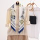 2025 spring and summer new silk scarves, wholesale, plant-patterned, 90s silk square scarves, French vintage scarves. Large Square Scarf for Women