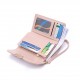 New women's medium wallet, Korean-style solid PU zippered multi-card slot foldable tote, women's coin purse in stock and wholesale New women's medium wallet, Korean-style solid PU zippered multi-card slot foldable tote, women's coin purse in stock and wholesale