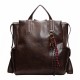 Cross-border retro women's backpack, large-capacity, casual, versatile, commuter schoolbag, street-fashion, high-end travel backpack