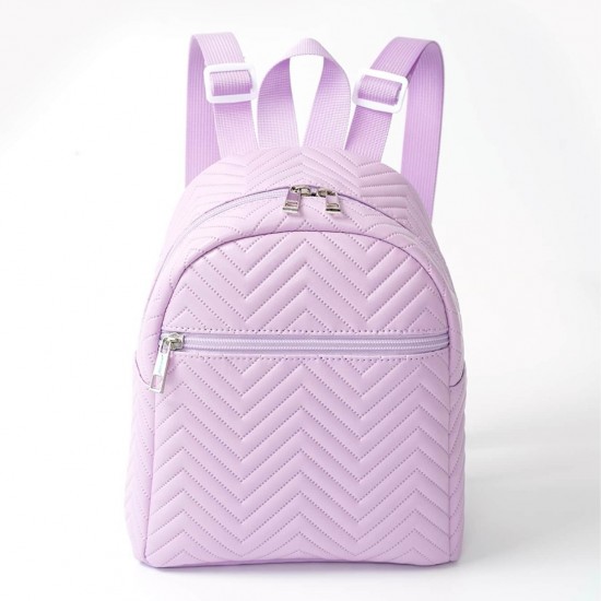 Best-selling cross-border mini women's backpack, 2024 new multi-color printed wave embroidered ribbon backpack