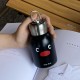 Niche Creative Furry Overalls Tilted Teddy Bear Plush Charm Coffee Bear Soothing Keychain