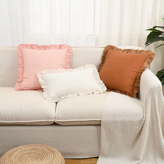 Cross-border ins, American pastoral pillowcases, lumbar support for living room sofas, embroidered lace lumbar support cushions Cross-border ins, American pastoral pillowcases, lumbar support for living room sofas, embroidered lace lumbar support cushions