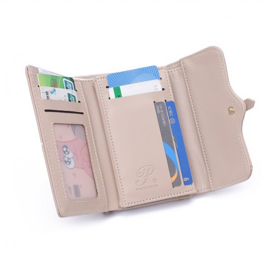 New cross-border women's wallet, fresh, simple, multifunctional, multi-card slot, foldable clutch, coin purse.