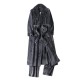 2025 new double-layered thickened men's autumn and winter warm pajamas, plus-size plus-length home robes.