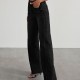 2025 new cross-border Amazon independent foreign trade women's denim trousers. Washed wide-leg denim pants