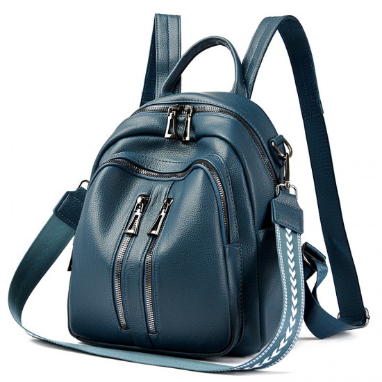 Luxury women's backpack, 2025 new stylish soft leather women's travel backpack, large-capacity student schoolbag.
