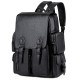 Large-capacity men's bags, PU leather backpacks, high-end, fashionable backpacks, messenger briefcases