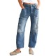 In stock: 2025 new European and American cross-border retro ripped jeans, casual patchwork banana pants, loose straight-leg pants for women. In stock: 2025 new European and American cross-border retro ripped jeans, casual patchwork banana pants, loose straight-leg pants for women.